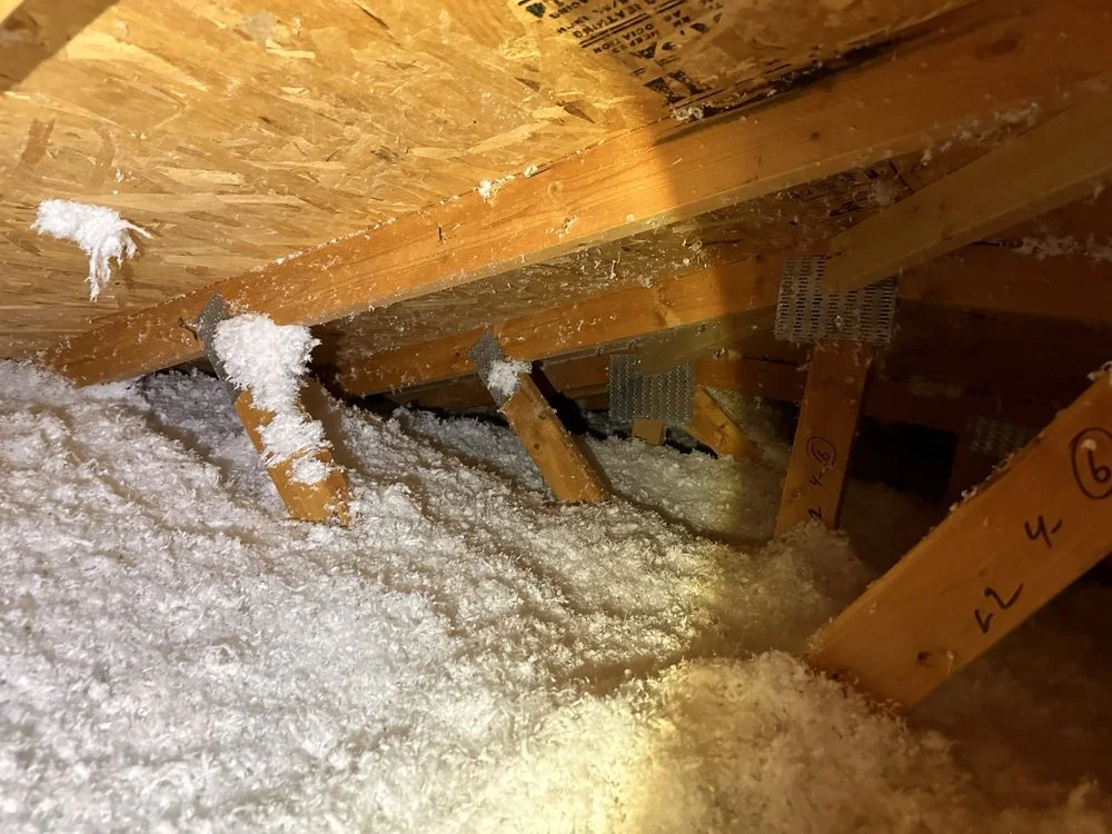 Insulation detail at an East Valley Insulation project