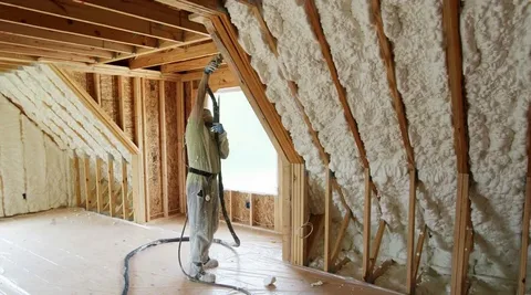 Spray Foam Insulation Installation